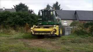 John Deere 7550 at Silage 2014 1 Collins [upl. by Stauffer]