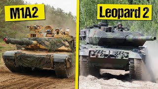 German Leopard 2 VS American M1 Abrams [upl. by Topper731]