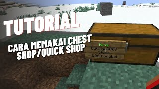 Tutorial Cara Menggunakan ChestShop atau QuickShop  Minecraft Server Indonesia Tutorial [upl. by Barnabas]