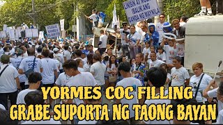 YORMES COC FILLING PARANG FIESTA NG QUIAPOKITA ANG SUPORTA AT PAGMAMAHAL KAY YORME [upl. by Arriec]