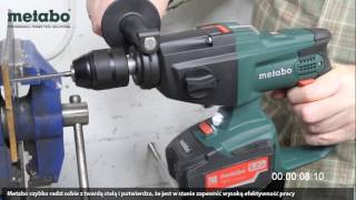 TEST AKUMULATOROWEJ WIERTARKI UDAROWEJ METABO SBE 18 LTX [upl. by Thissa]