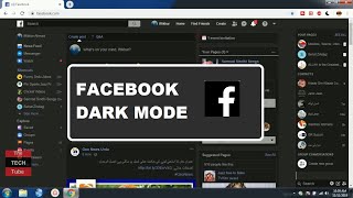 How To Enable DARK Mode in Facebook in Computer  facebook pe dark mode kaise kare [upl. by Cirnek]