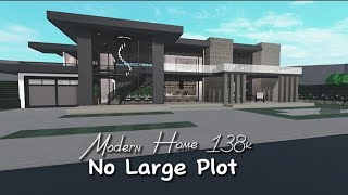 Bloxburg  Modern 2 Story Family Home  SpeedBulid  138k  NO LARGE PLOT [upl. by Ynehpets]