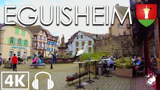 Eguisheim Walking Tour 4k Alsace Region France 60fps [upl. by Huskamp]