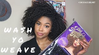 How To Wash your Crochet hair before installing  Silky Hair Textures [upl. by Idnim]