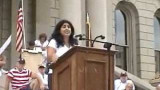 Fadwa Gillanders Pharm D  July 4th Tea Party Speech [upl. by Helmut]