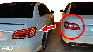 Installing Ebay Facelift LED Tail Lights on my 2010 Mercedes EClass W212 [upl. by Gerg]