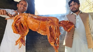 EXTREME Stuffed Lamb  Street Food in Quetta Balochistan  Khadi kabab  Full Bakra Khadi Kabab [upl. by Ozzy549]