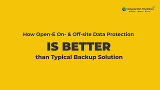 Open e Data Replication  On Site and Off Site  Partners with Computer Port IT Solutions [upl. by Fermin]