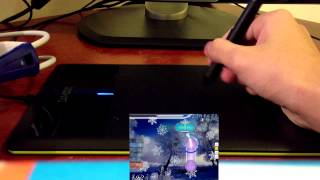 osu Gameplay with Wacom Bamboo Tablet [upl. by Nyllewell412]