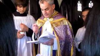 Traditional Catholic Rite of Baptism Part 1 [upl. by Atinuj346]