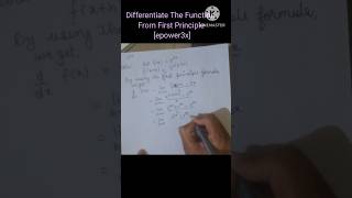 🫣Differentiate The Function From First Principle epower3xmathsclass12thexercise111examncert [upl. by Sucramraj]