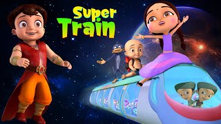 Super Bheem  Super Train  Animated cartoons for kids  Stories for Kids [upl. by Haukom670]