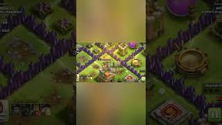 coc th 7 base attack coc clashofclans th7 attack hogrider shorts viralvideo [upl. by Kerrie642]