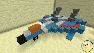 Minecraft  How To Build Transformers G1 Thundercracker [upl. by Verena]