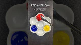 RED  YELLOW  BLUE    guess the mixed color trending colormixing satisfying art asmr [upl. by Larkin]