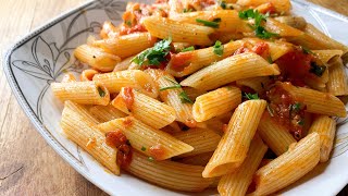 Pasta Arrabiata Italian recipe [upl. by Llig]