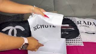 UNBOXING COMPRA NO SITE DA SCHUTZ  SANDÁLIA SALTO ALTO [upl. by Ytirahc775]