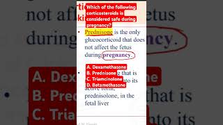 Which of the following corticosteroids is considered safe during pregnancy [upl. by Sandye453]