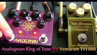 Analogman King of Tone Vs Vemuram TSV808 [upl. by Eyllib308]