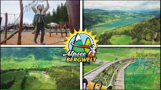 Alpine Coaster Ride  Germany 🇩🇪  Alpsee Bergwelt  4K  drone AMAZING viewsbejazy [upl. by Noyek852]