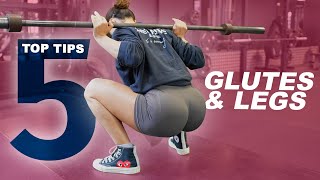 MY 5 TOP TIPS THAT CHANGED MY GLUTES AND LEGS DAY GIVEAWAY  Krissy Cela [upl. by Eissak]