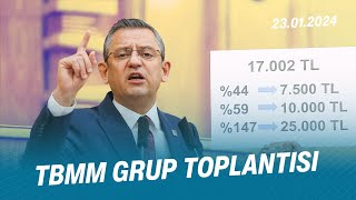 TBMM CHP GRUP TOPLANTISI 23012024 [upl. by Kciremed]