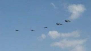 EAA Airventure 2007  WWII Bomber Formation [upl. by Oriana]