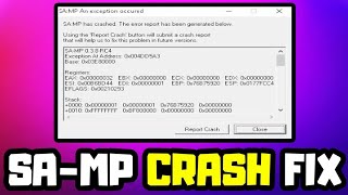 SAMP  The Method To Fix Crash  SAMP Crash Fix [upl. by Stieglitz]