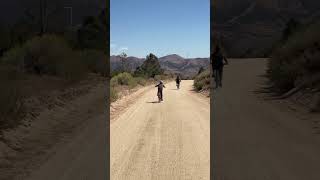 Biking down a hill in the mountains [upl. by Yenahs655]