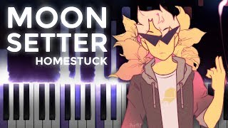 Homestuck · Moonsetter Duet  LyricWulf Piano Tutorial on Synthesia [upl. by Alliuqa545]