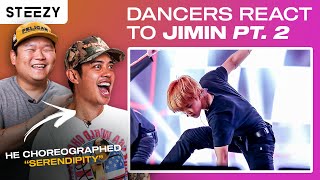 Dancers React To BTS Jimins Dancing Part 2 ft Brian Puspos  STEEZYCO [upl. by Volnay]