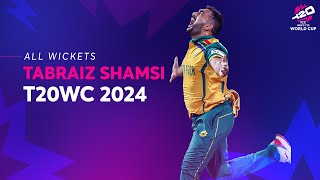 Every Tabraiz Shamsi wicket at T20 World Cup 2024 [upl. by Rehposirhc]