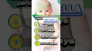 Rubella mcqs rubellamcqs viralinfection rqshes infantdisease [upl. by Aivekal]