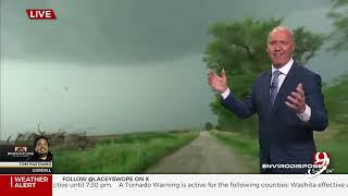 Oklahoma Severe Storm amp Tornado Coverage April 30 2024 [upl. by Eiltan905]