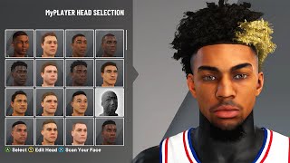 NBA 2K21 HOW TO GET DIFFERENT HAIR STYLES AND FACE CREATIONS FULL TUTORIAL [upl. by Nosral]