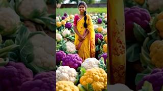 gobhi cauliflower agriculture farming crops plants nature trending vlog grow [upl. by Rheta162]