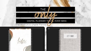 BEST Customizable Digital Planner 2022  ALL IN ONE the ONLY PLANNER YOU NEED [upl. by Aube]