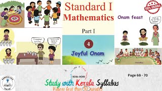 Class 1 Maths Unit 4 I Joyful Onam Page 68  70 I GeneralEduOnline I SCERT Kerala [upl. by Eerahc]