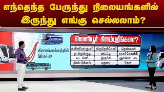 எந்தெந்த பேருந்து நிலையங்களில் இருந்து எங்கு செல்லலாம்  koyambedu  Kilambakkam  bus  PTT [upl. by Amarette]