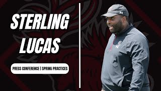 Sterling Lucas provides update on South Carolinas EDGEs through seven spring practices [upl. by Pfeifer]