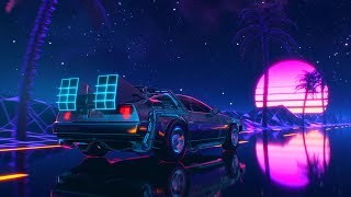 DeLorean  Ambient Synthwave Drive  4K Ultra HD 60fps [upl. by Tterrej]