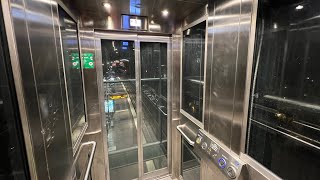 2019 Hissgruppen AB MRL Traction Elevator  Stora Essingen Tramstation Stockholm Sweden [upl. by Novad]