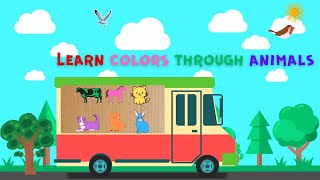 quotLearn Colors with Animals Fun and Educational Video for Kids quot  Fun Learning Animal Game for Kids [upl. by Billat722]