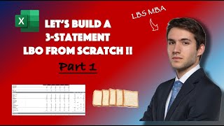 Building a 3statement LBO model from scratch Part 1 [upl. by Neirb]