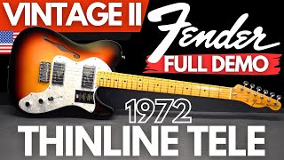 Fender Vintage II 1972 THINLINE TELECASTER Full Demo [upl. by Doreen]