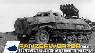 Rare WW2 Panzerwerfer 42  Footage [upl. by Sallyann]