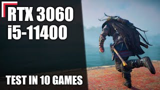 Intel Core i511400  RTX 3060 12 GB — Test in 10 Games 1080p 1440p 4K [upl. by Adiahs]