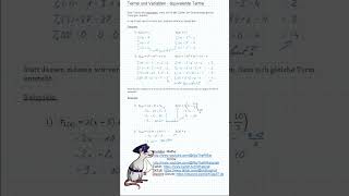 Terme und Variablen  äquivalente Terme shorts mathe algebra terme [upl. by Hurwit]