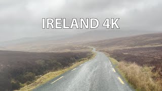 Wicklow Mountains National Park 4K  Scenic Drive  Heavy Rain [upl. by Schwerin968]